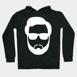 White hair man with white glasses Hoodie